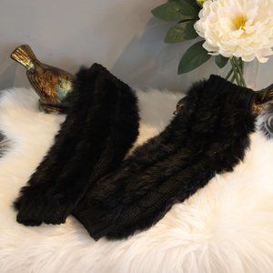 Real Fur Leg Warmers, NEW!